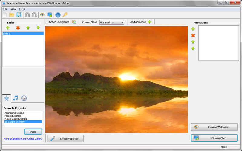 Animated Screensaver Maker 4.0.1 screenshot